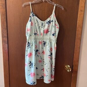 Light blue floral sundress